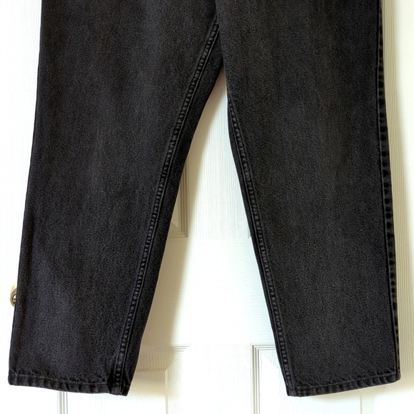 L.L. Bean 90's Vintage Original Fit Traditional High Rise Denim Jeans Black 16 - Picture 3 of 15